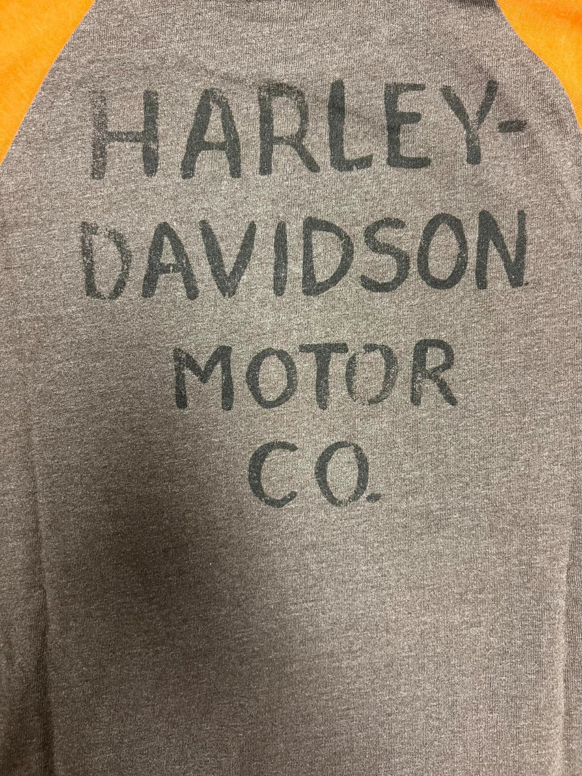 HD Branded  Men's T-Shirt Charcoal and Rust Raglan Eagle Tee (S106)
