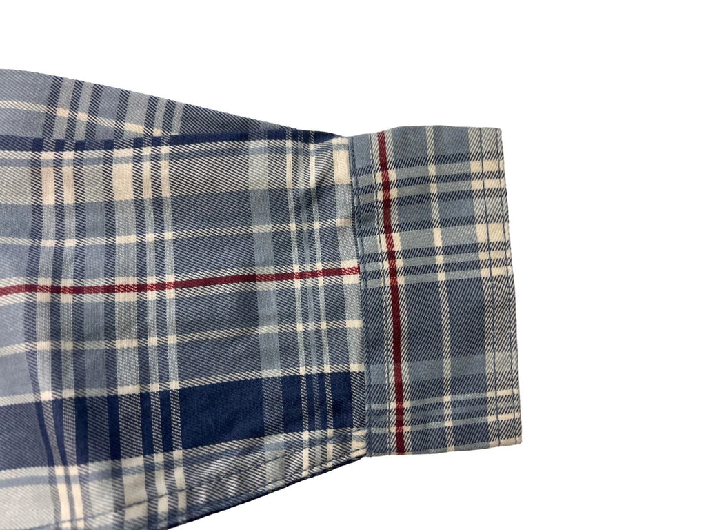 Carhartt FR Men's Slate Blue Plaid Shirt -Rugged Flex Work Wear L/S CAT 2 (S371)