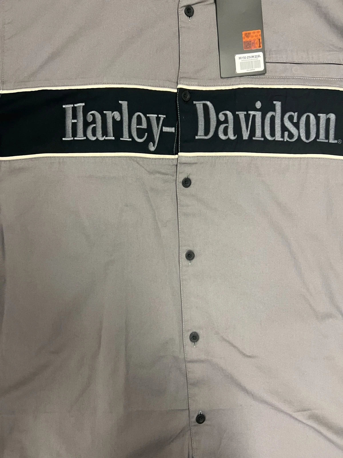 HD Brand Men's Grey Garage Mechanic Short Sleeve Shirt (358)