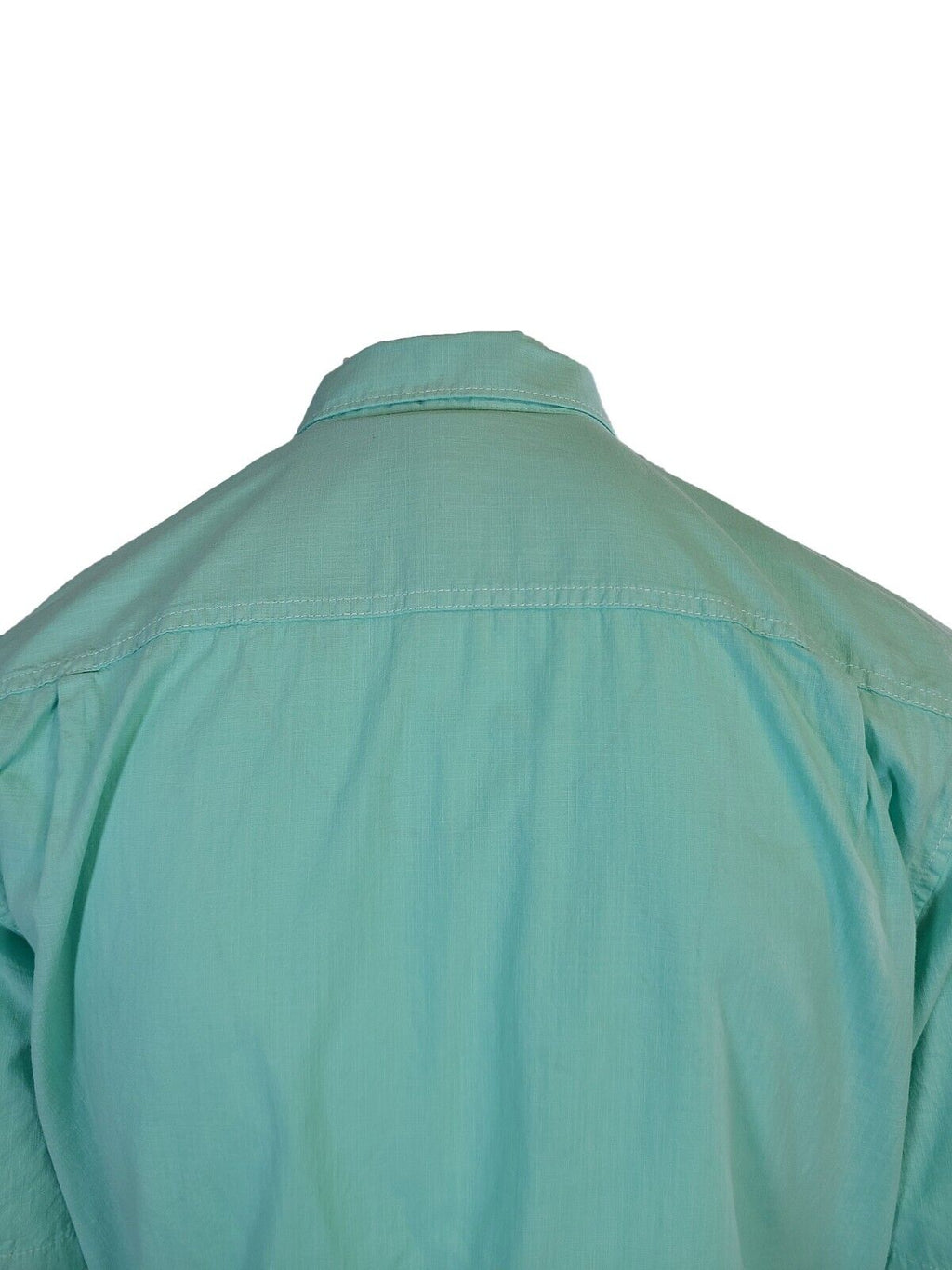 Tommy Bahama Men's Gentle Breeze Teal Green Shirt Logo Short Sleeve Button (S02)