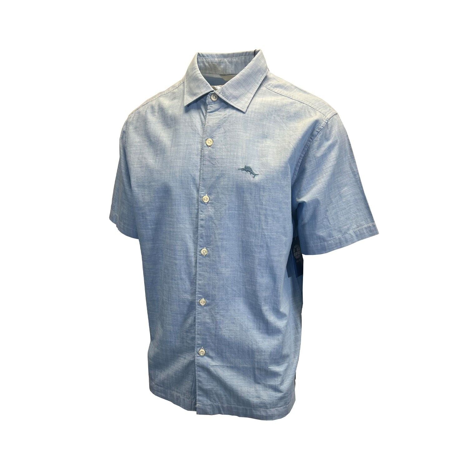 Tommy Bahama Men's Big Sky Blue Shirt Button Up Short Sleeve (S09)