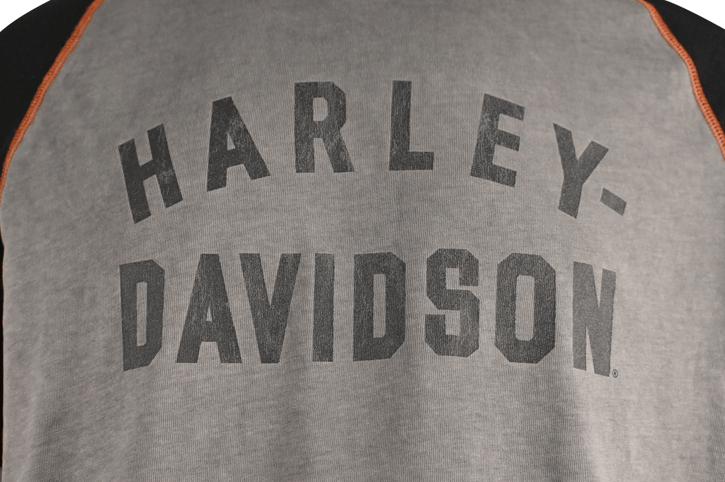 HD Branded Men's T-Shirt Block Letters Graphic Long Sleeve (S65)