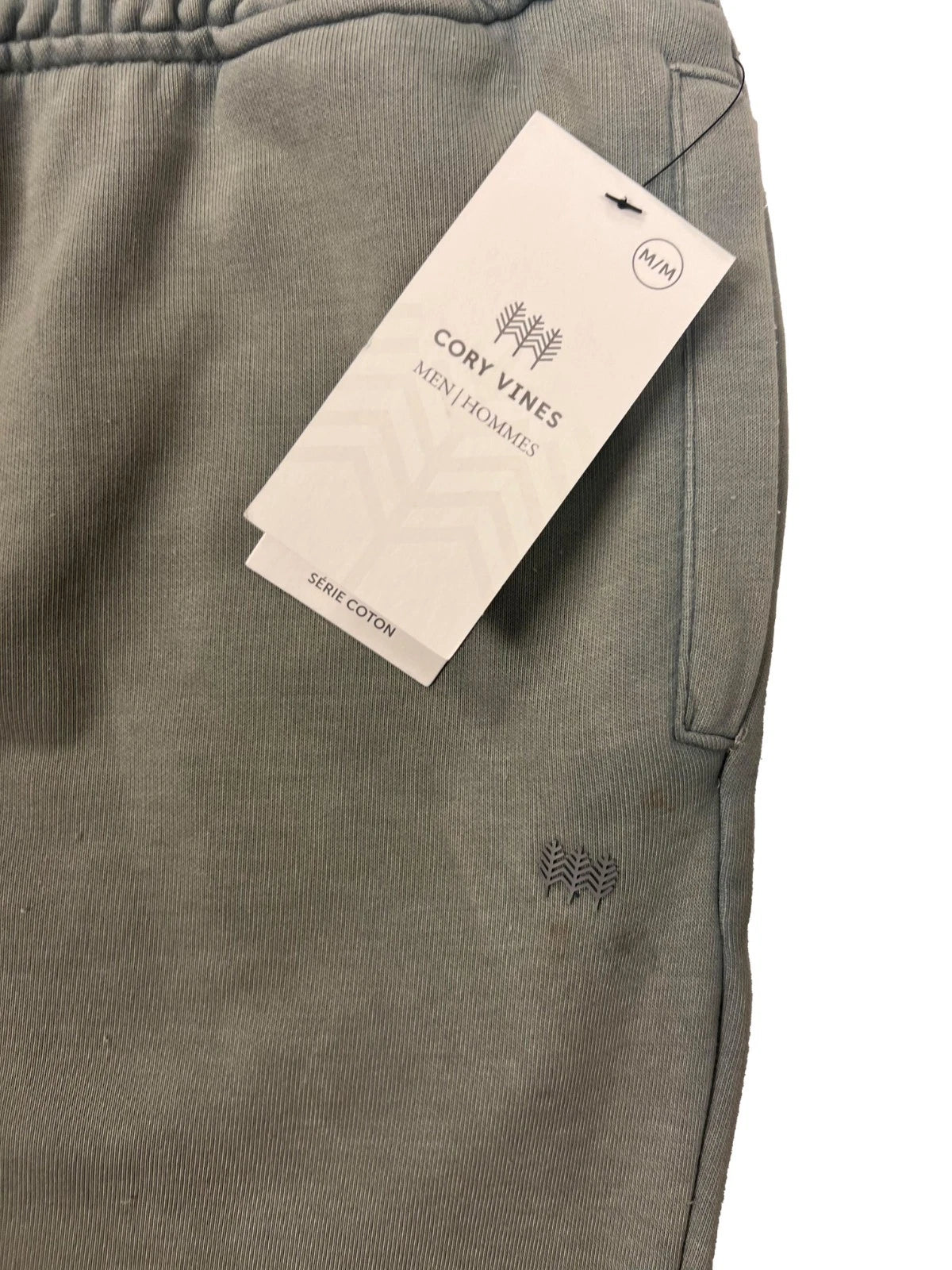 Croy Vines Men's Olive Joggers - Drawstring Elastic Waist Pants - 2 Pack (S01)