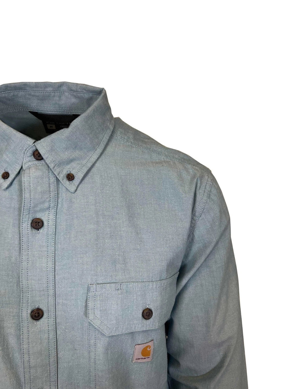 Carhartt Men's Blue Chambray Shirt Loose Fit Midweight L/S (350)