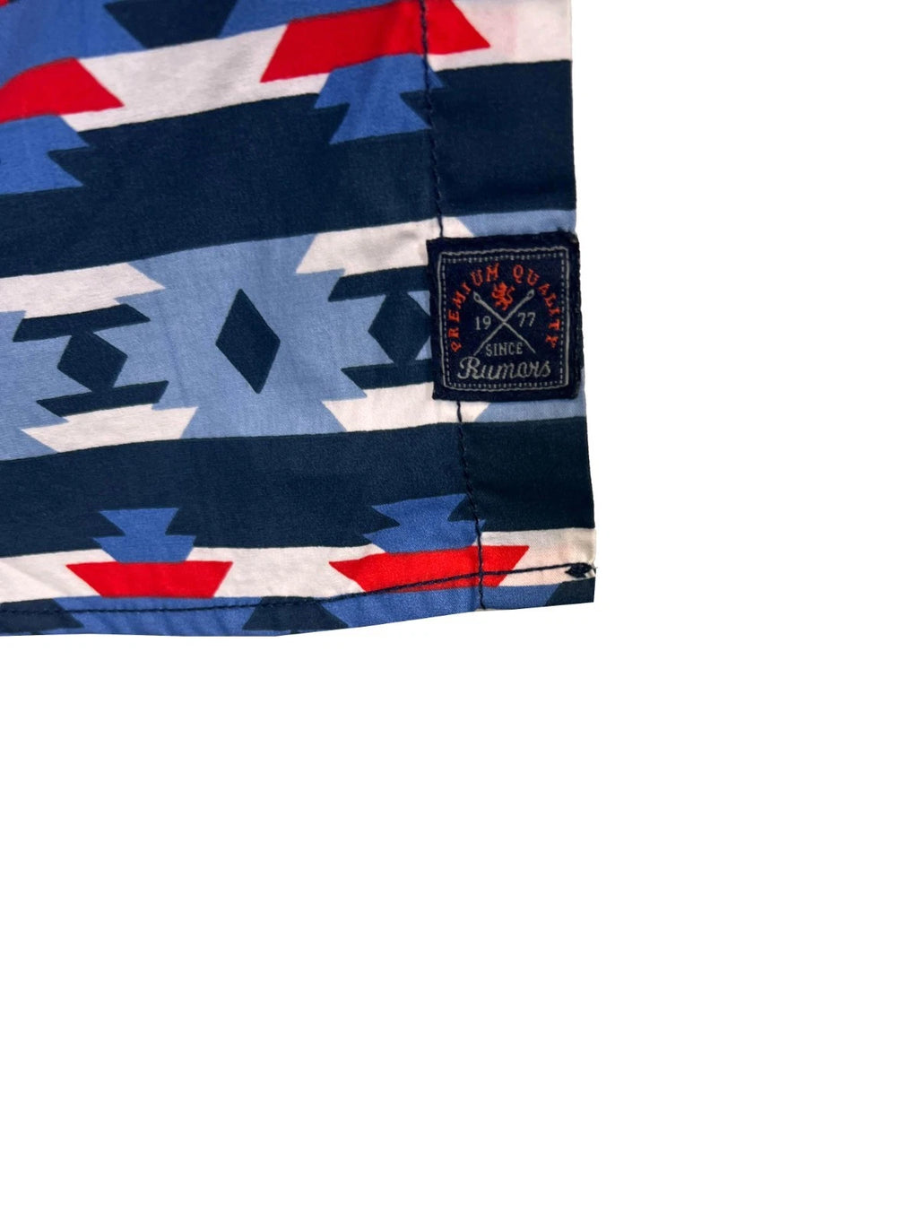 Rumors Men's Printed Shirt - Blue Aztec & Grey Arrow 2 Pack S/S (S03 + S07)