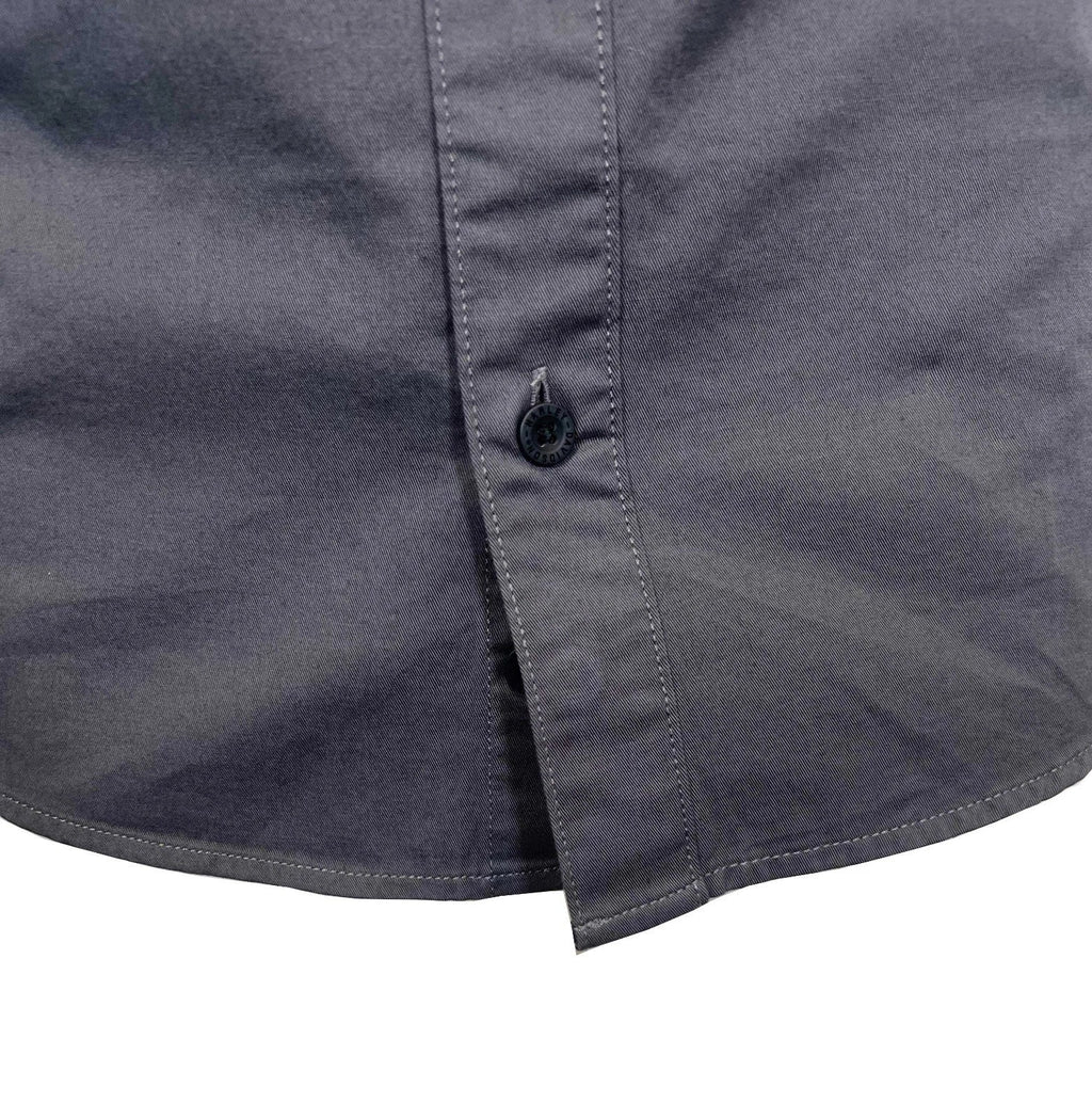 HD Branded  Men's Dark Grey Vest Logo Patch Sleeveless Shirt (S68)