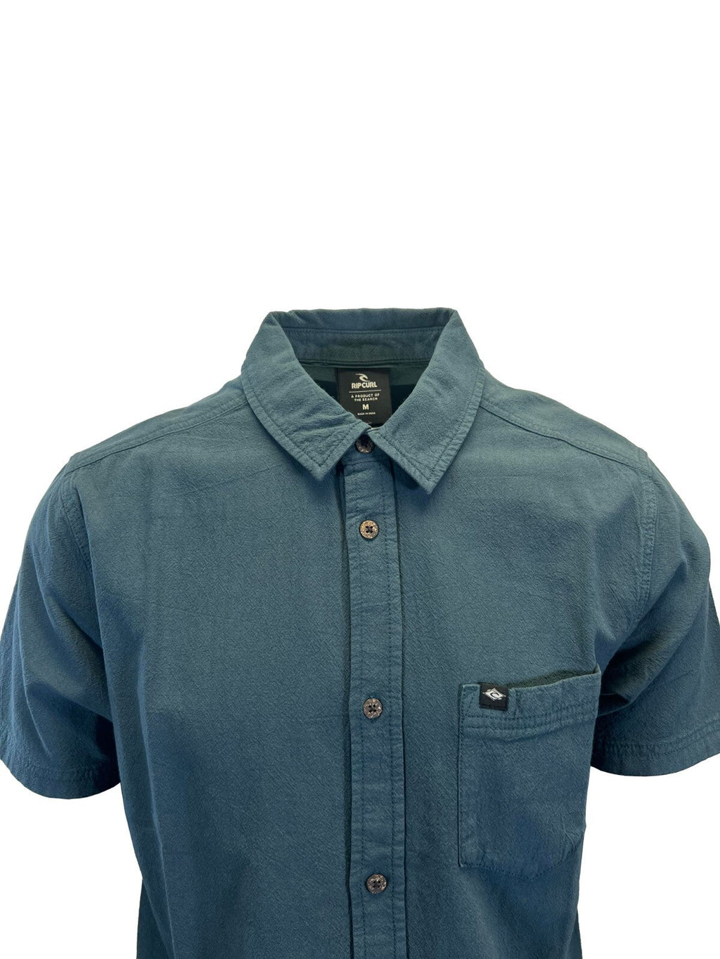Rip Curl Men's Black & Pine Night Shirt Classic Surf Washed S/S (S15 - S16)