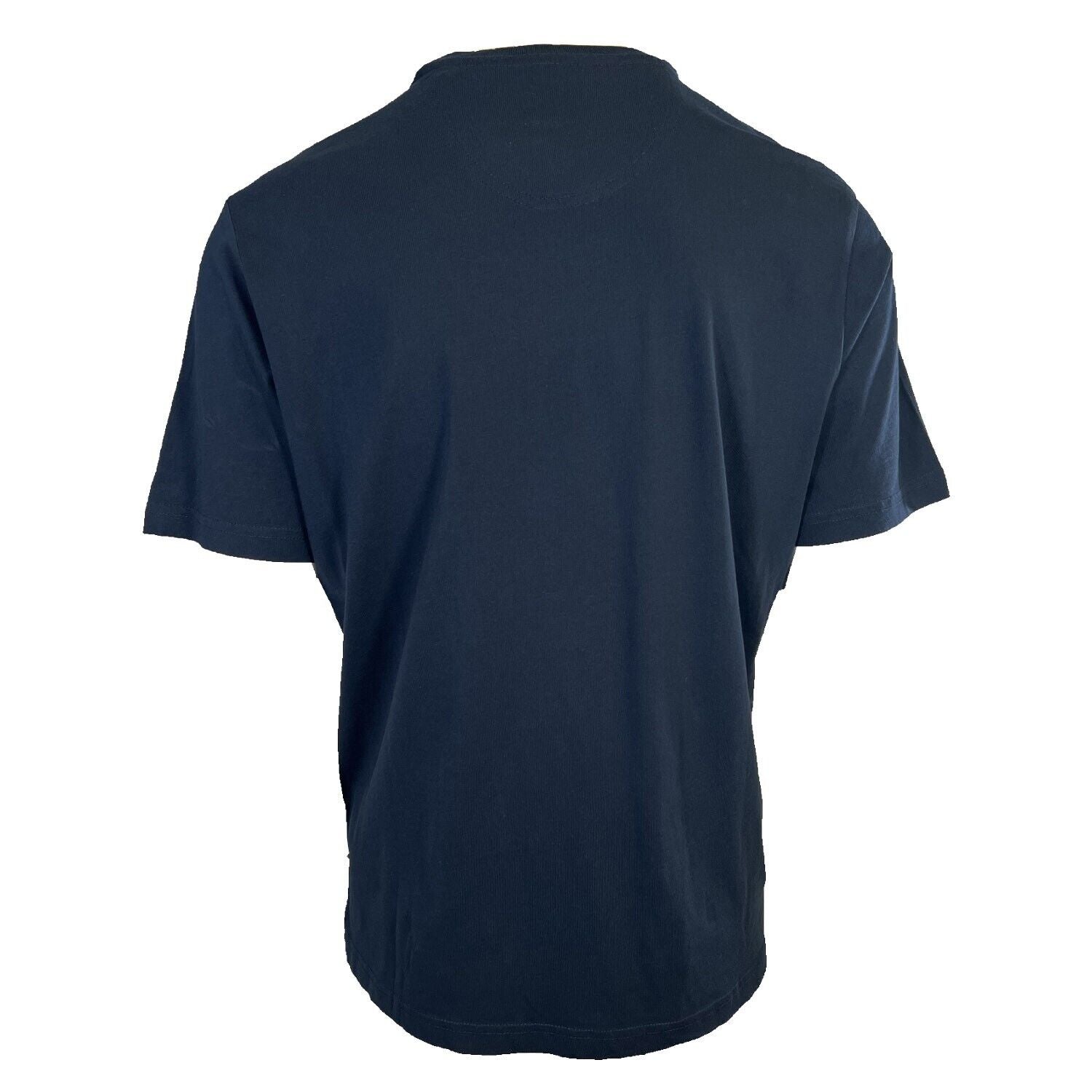 Tommy Bahama Men's Navy Blue T-Shirt Crew Neck Bali Skyline Blue Logo Tee (S53)