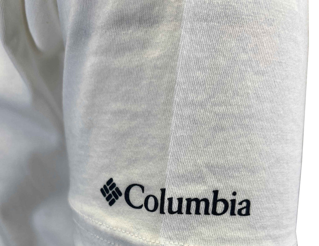 Columbia Men's White T-Shirt Path Lake II Graphic Brush With Nature S/S (S04)