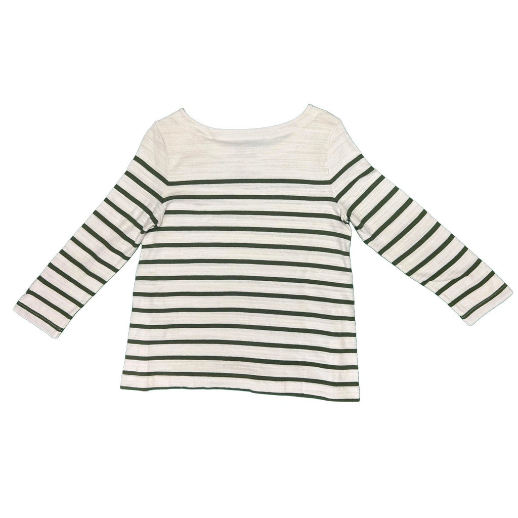 Tommy Bahama Women's White Top Bliss Stripe 3/4-Sleeve Coconut (S11)