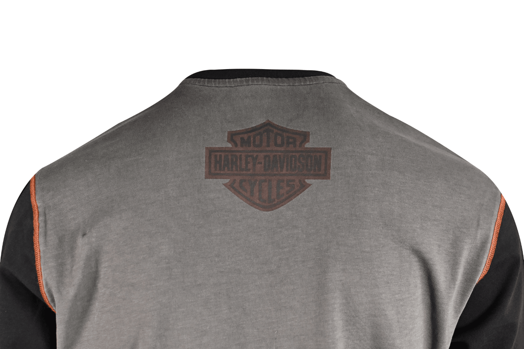 HD Branded Men's T-Shirt Block Letters Graphic Long Sleeve (S65)