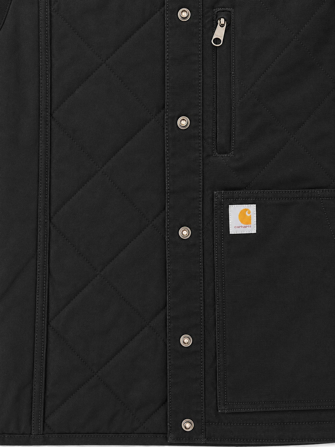 Carhartt Women's Black Rugged Flex Relaxed Collar Vest Sleeve Less (S10)