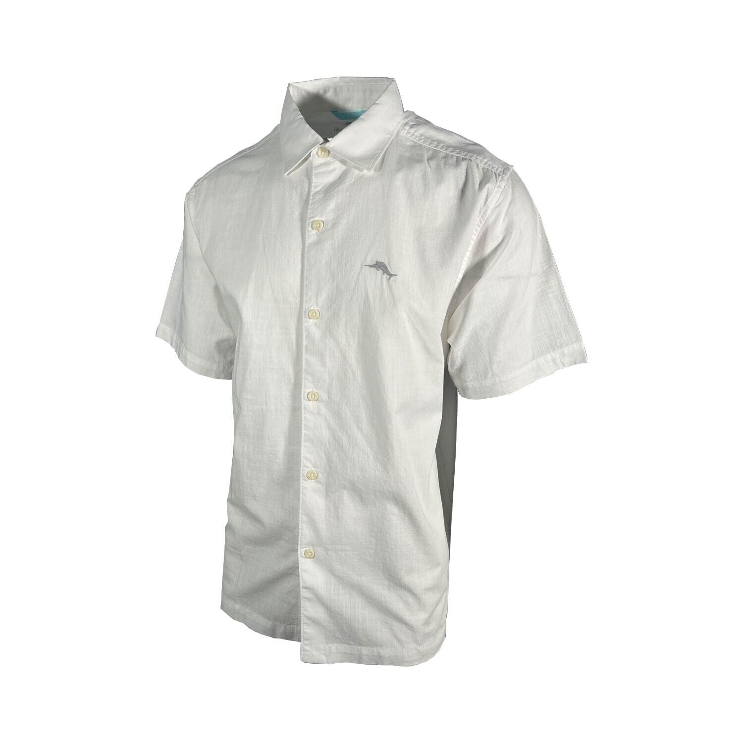 Tommy Bahama Men's White Shirt Button Up Short Sleeve (S07)