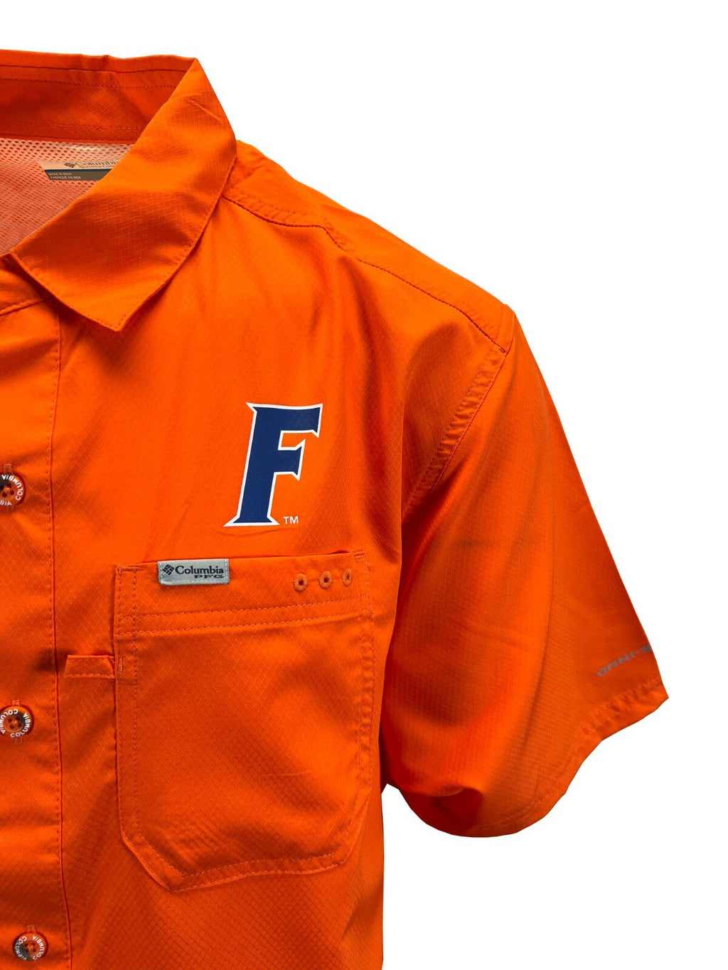 Columbia Men's Orange Shirt Florida Gators PFG Slack Tide Omni-Shade (336)