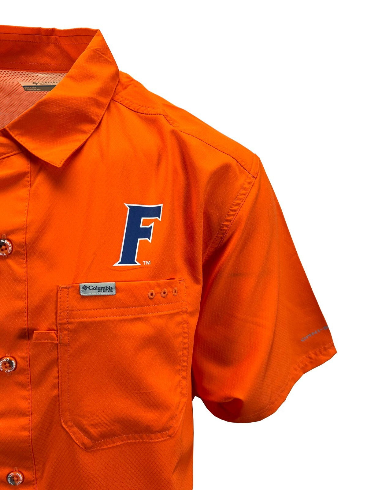 Columbia Men's Orange Shirt Florida Gators PFG Slack Tide Omni-Shade (336)