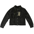 HD Branded Women's Black Jacket Sherpa Lined Corduroy Casual (S24)