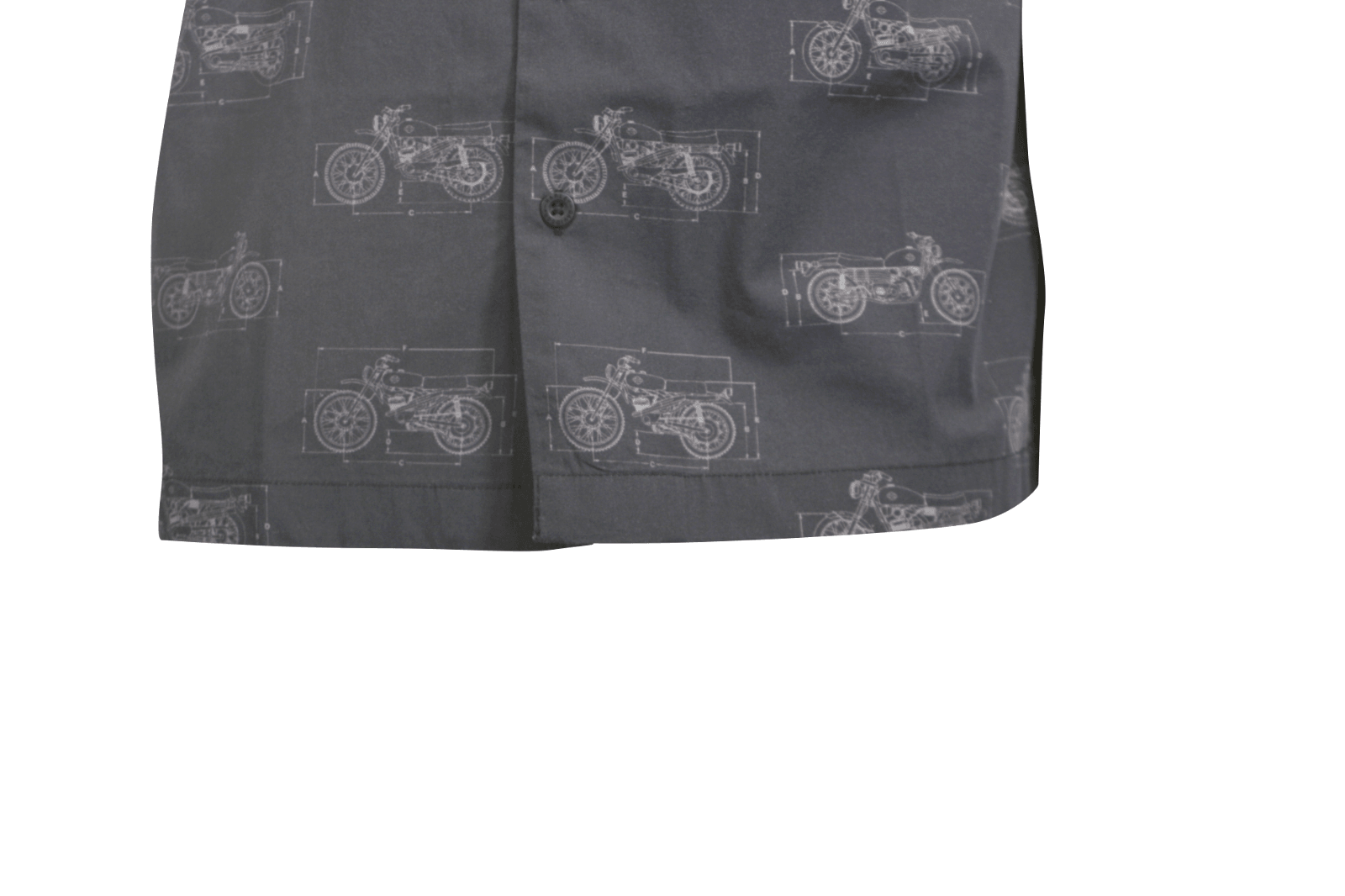 HD Branded Men's Shirt Dark Grey Fueled Allover Custom Print S/S (S61)