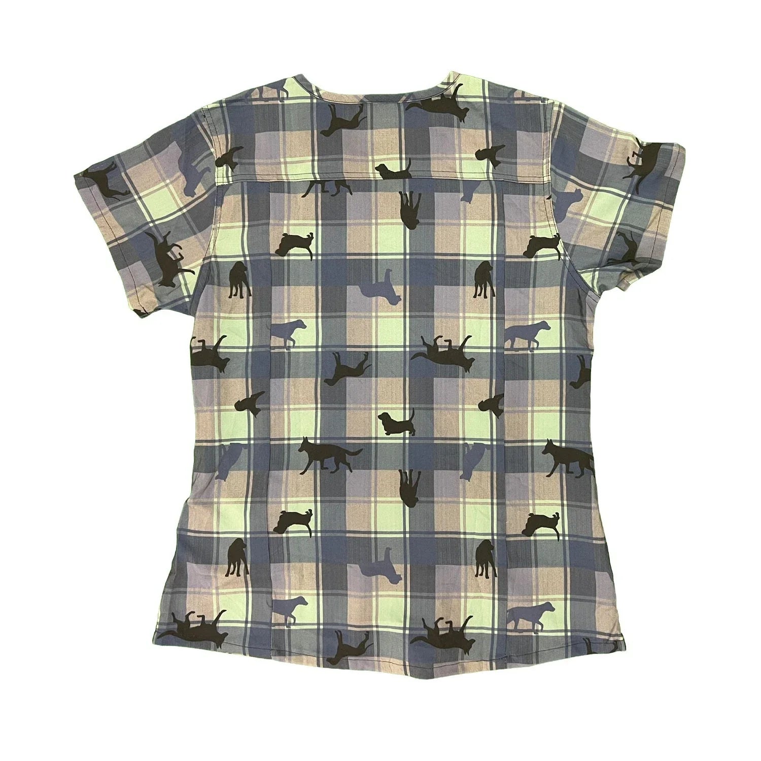 Carhartt Women's Scrub Faithful Friends Navy Force Rugged Cross-Flex Top (M8C4)