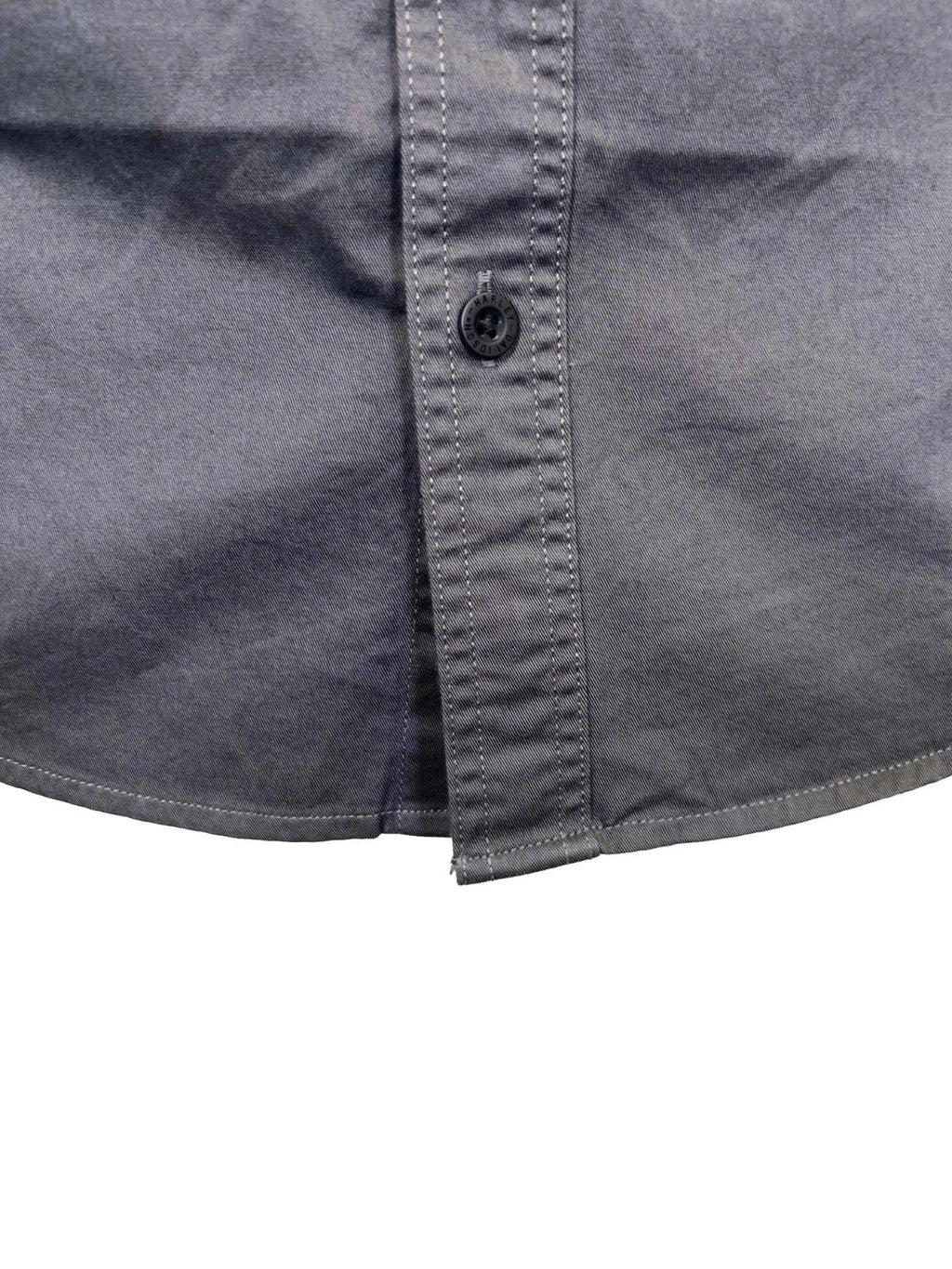 HD Branded  Men's Ashes Grey Shirt Button Front Embroidery S/S (347)