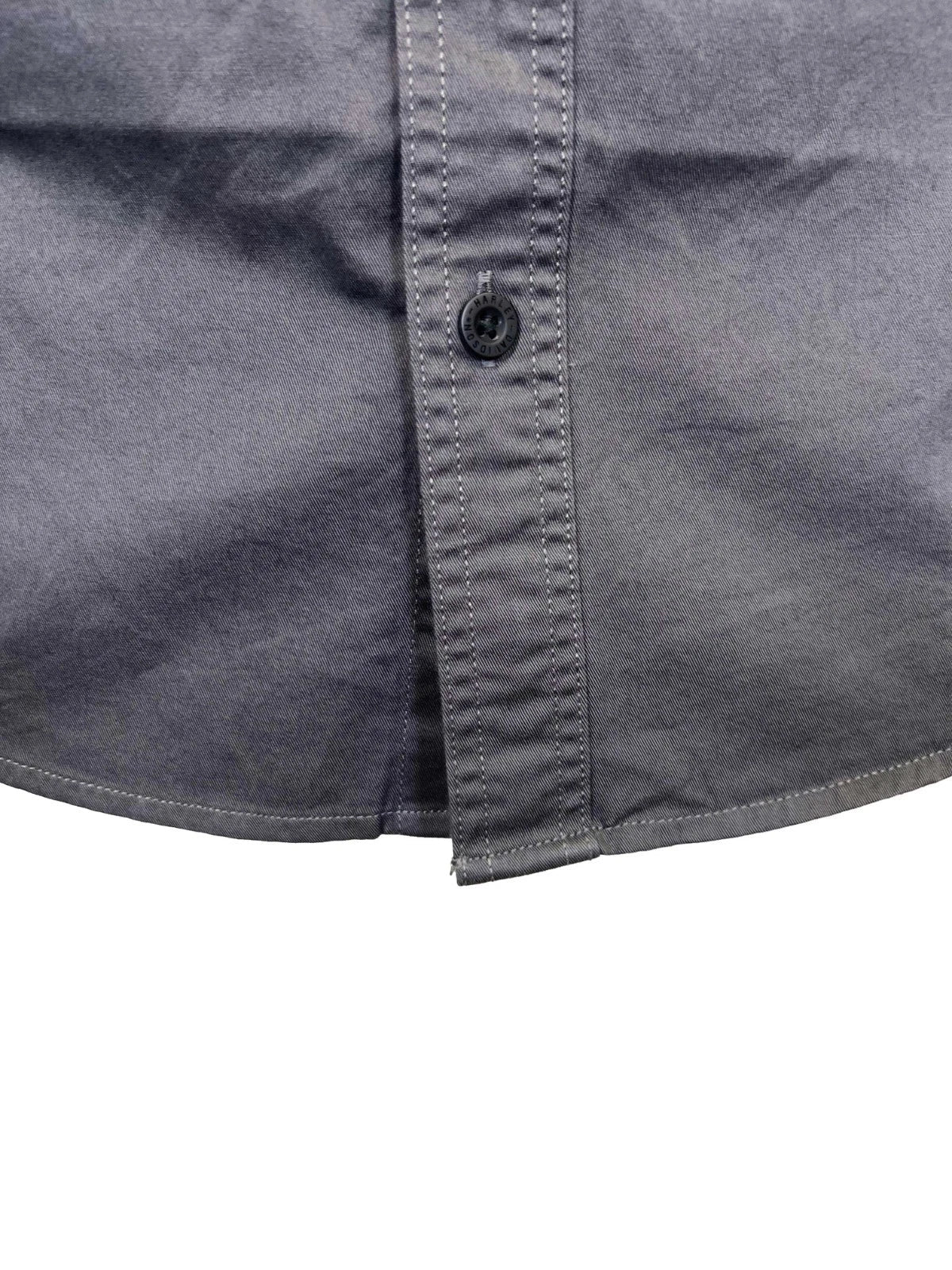HD Branded  Men's Ashes Grey Shirt Button Front Embroidery S/S (347)