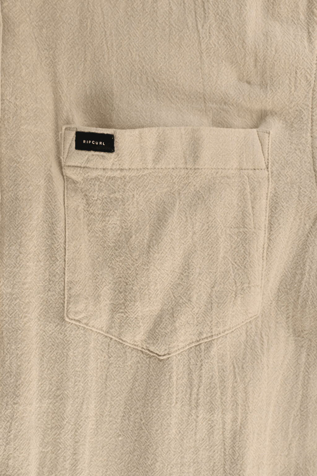 Rip Curl Men's Shirt Bone Linen Short Sleeve Woven (S12)