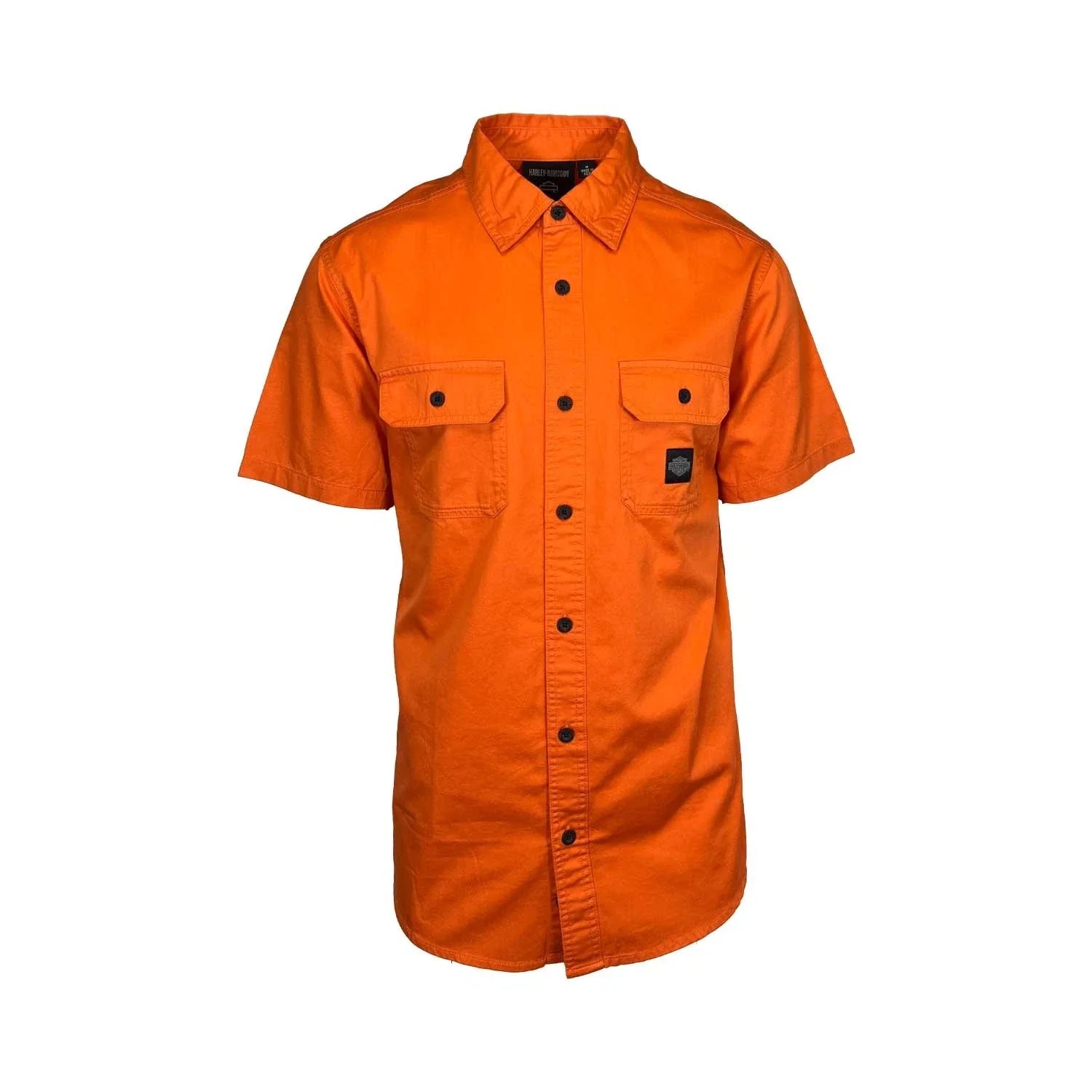 HD Branded Men's Orange Shirt Rising Eagle Lightweight Twill S/S (S349)