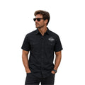 HD Brand Men's Black Shirt Ashes Lightweight Cotton Twill S/S (S346)