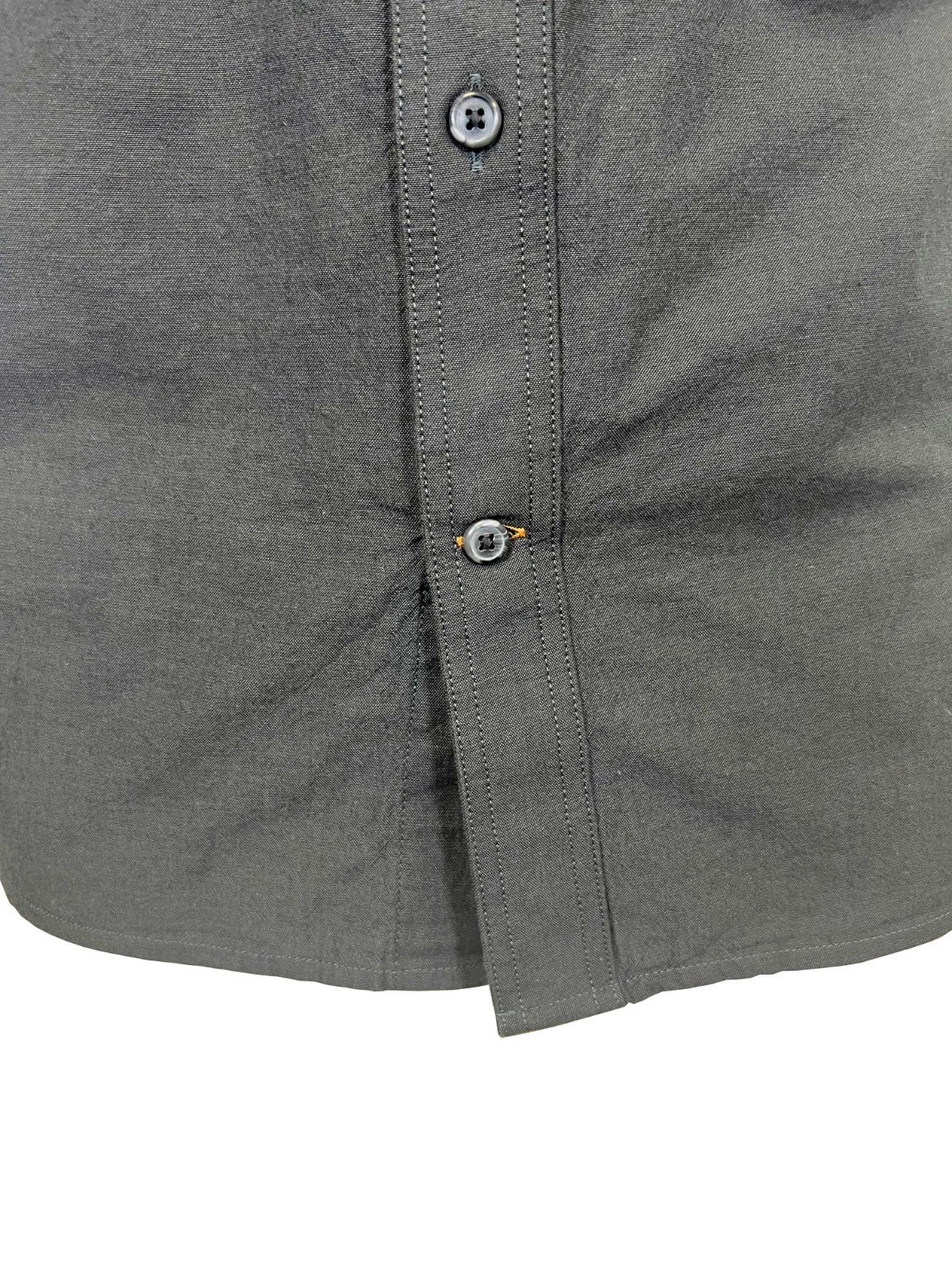 Carhartt Men's Black Chambray Shirt Loose Fit Medium weight S/S (352)