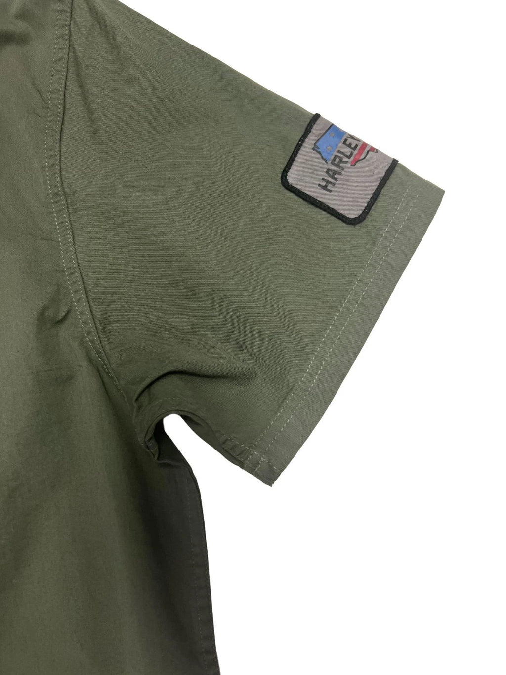 HD Brand Men's Mechanics Green Shirt V-Twin Equipped Solid S/S (S72)