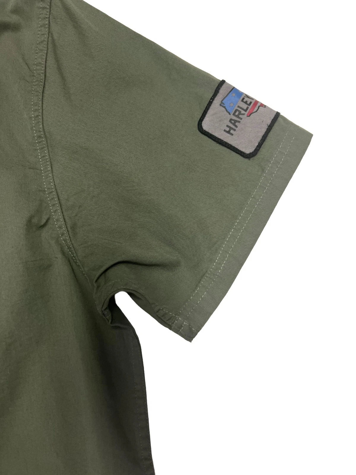 HD Brand Men's Mechanics Green Shirt V-Twin Equipped Solid S/S (S72)