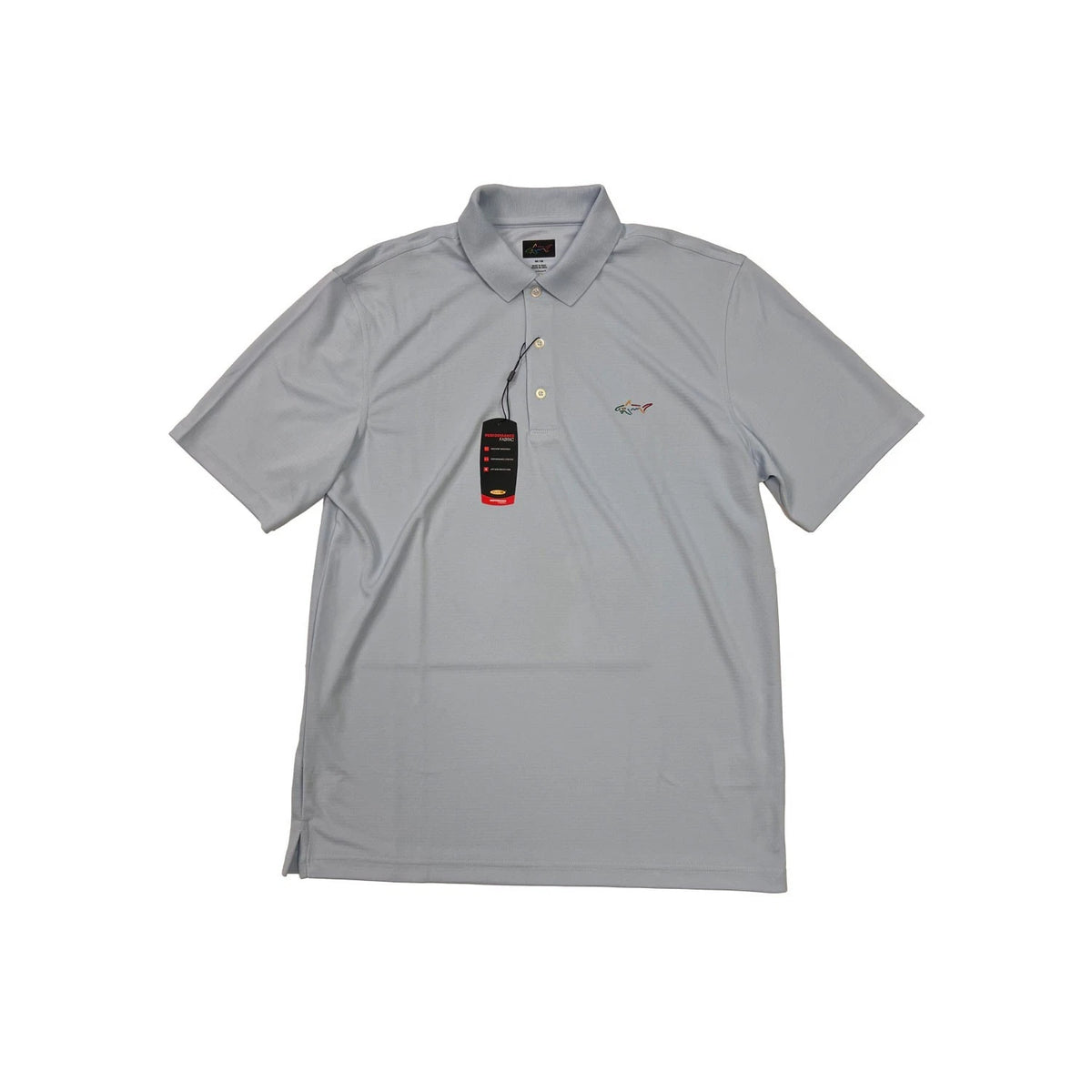 Greg Norman Men's Light Blue T-Shirt - Polo Play Dry UPF Performance Tee (S20)