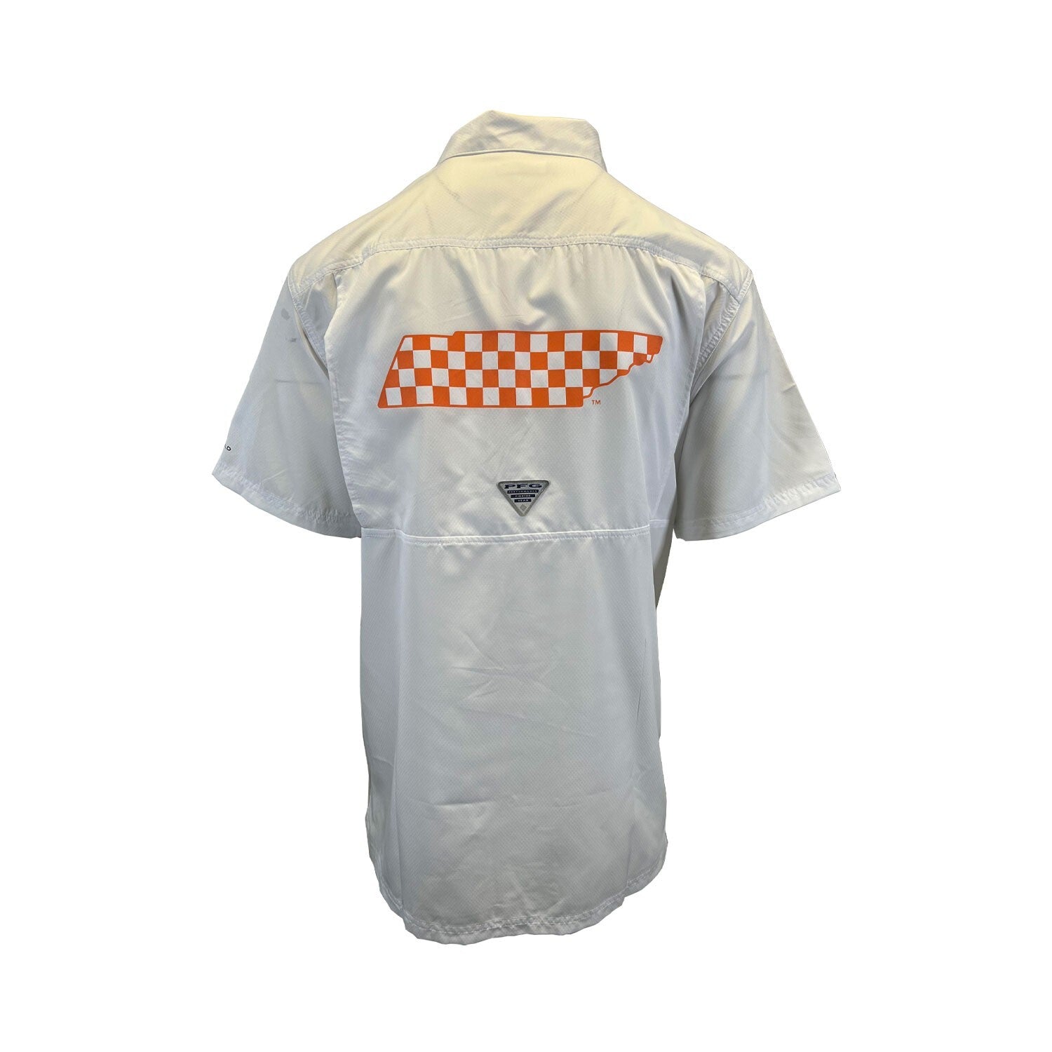 Columbia Men's White Shirt Tennessee Volunteers PFG Slack Tide Omni-Shade (335)