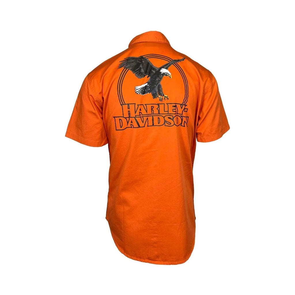 HD Branded Men's Orange Shirt Rising Eagle Lightweight Twill S/S (S349)