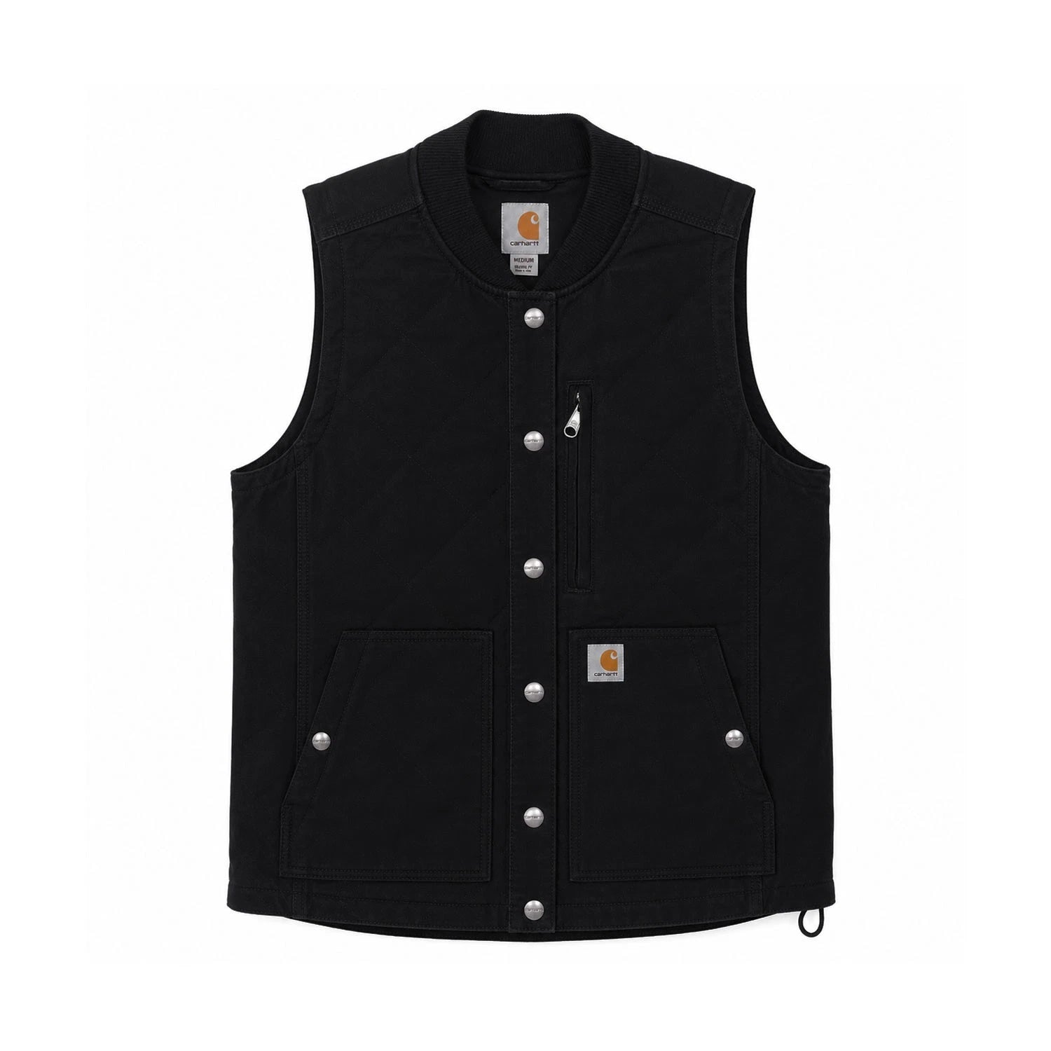 Carhartt Women's Black Rugged Flex Relaxed Collar Vest Sleeve Less (S10)