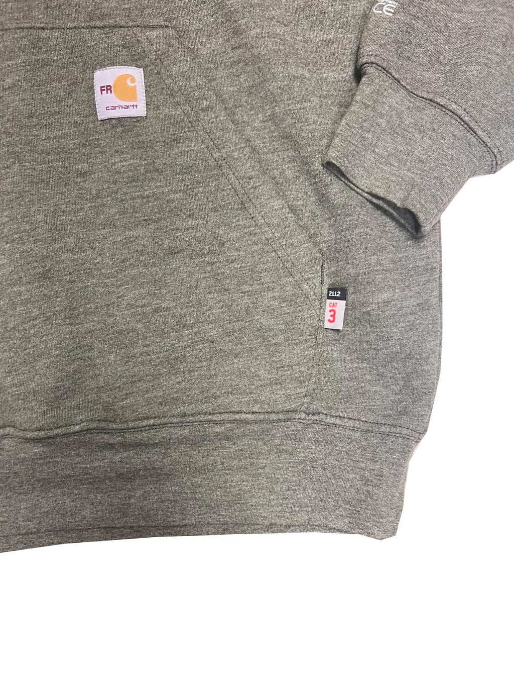 Carhartt FR Men's Moss Green Sweatshirt Midweight Hooded Pullover (S55)