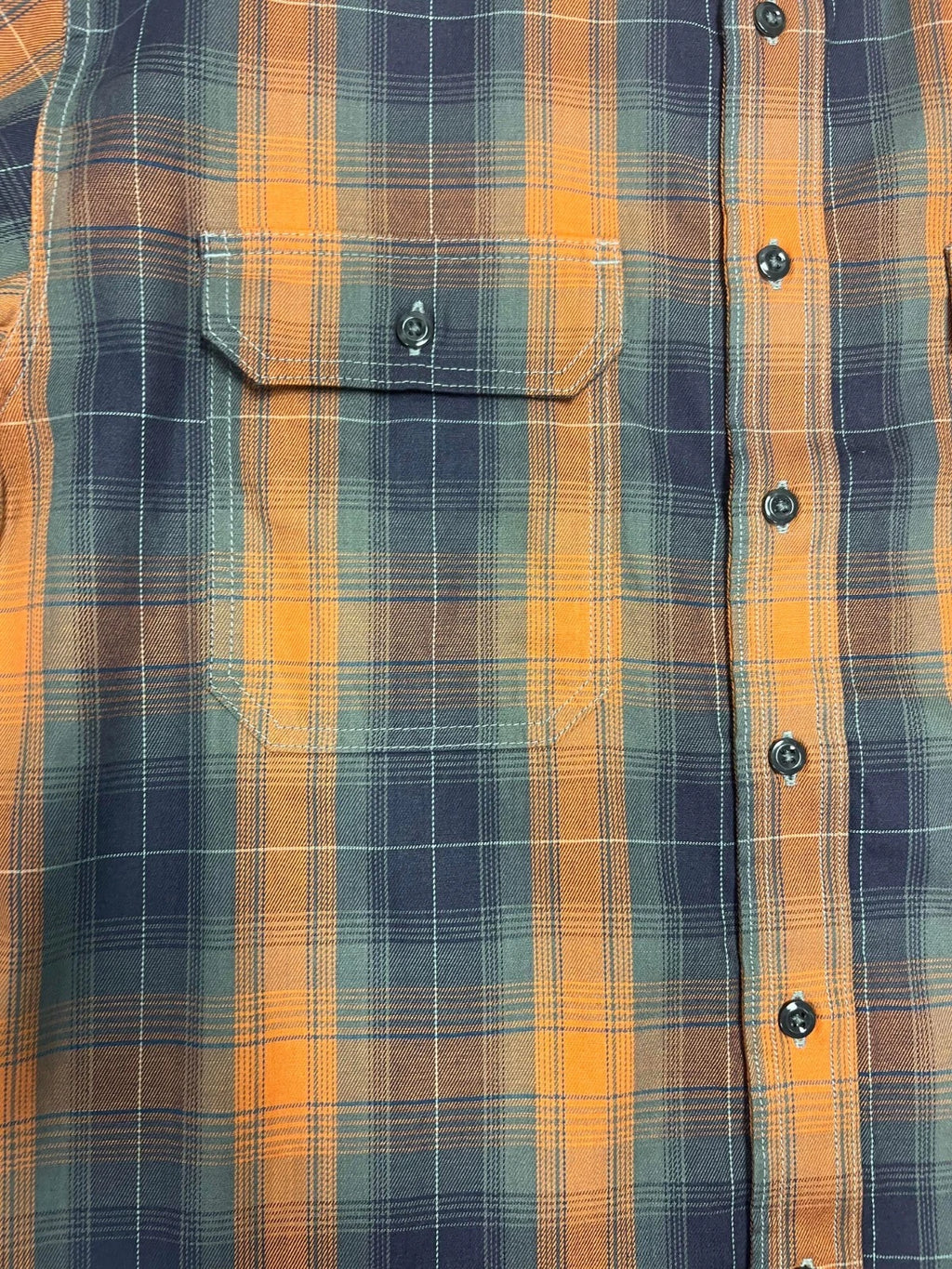 Carhartt FR Men's Orange Shirt Flex Loose Fit Midweight Twill Plaid L/S (S361)