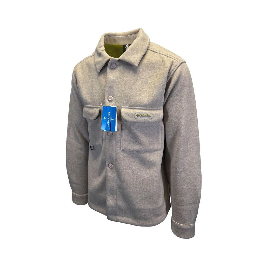 Columbia Men's Shirt Jacket Wallowa L/S- Crushed Clay | Black | Python Green