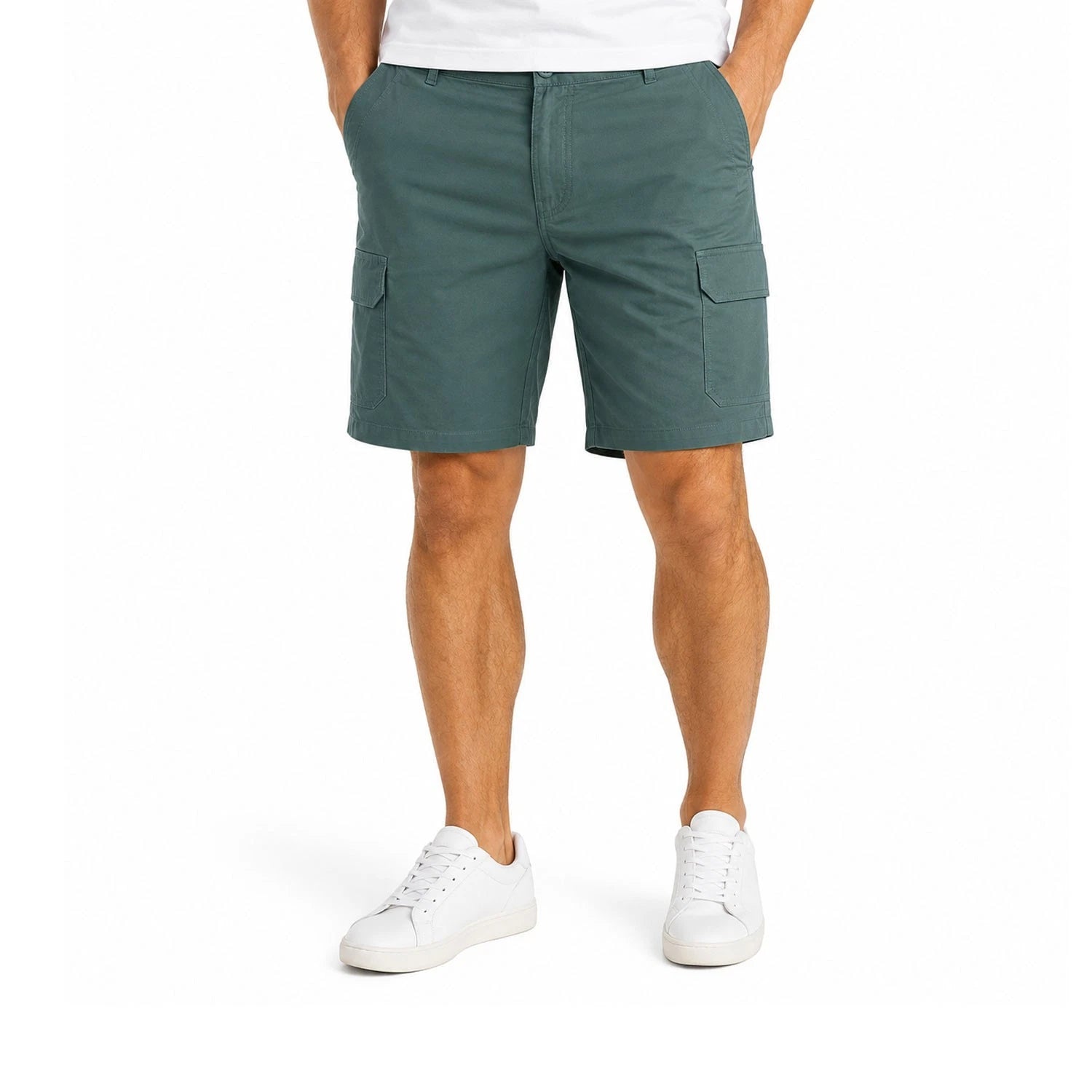 Columbia Men's Green Short Cargo Rapid Rivers Omni-Shade UPF 10" Inseam (347)