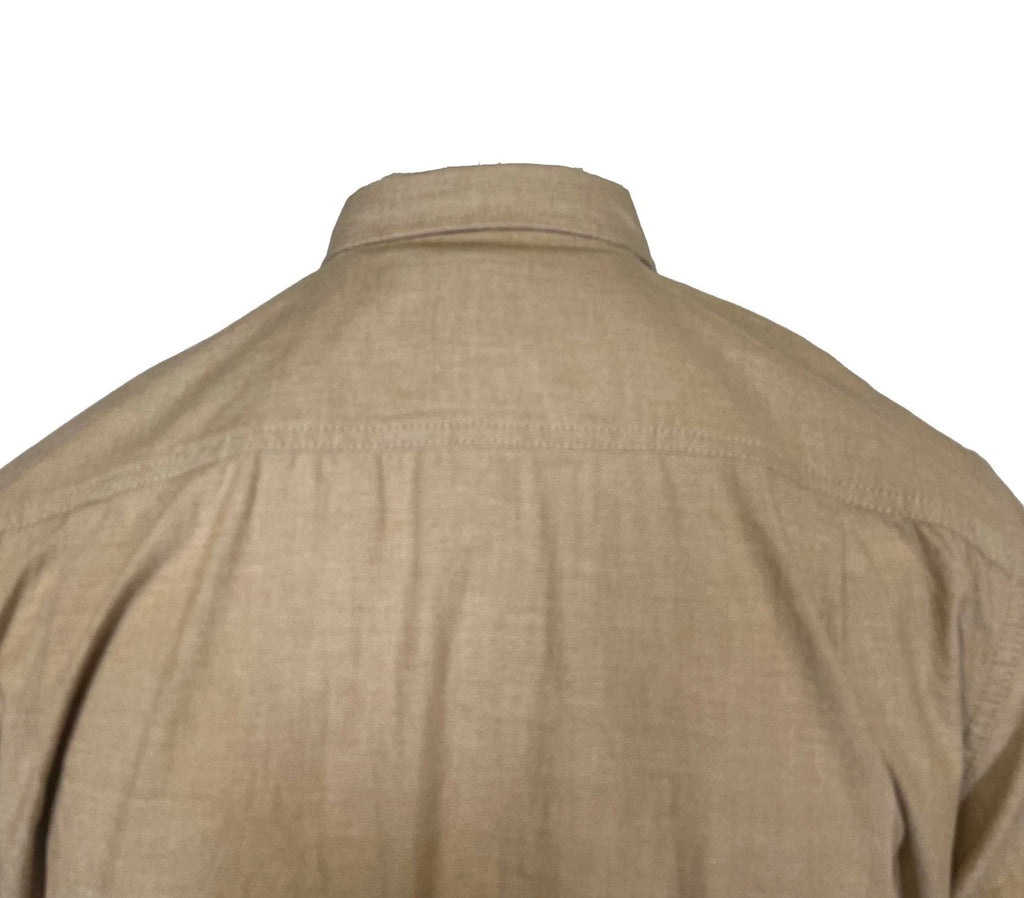 Carhartt Men's Dark Tan Chambray Shirt Loose Fit Medium Weight S/S (353)