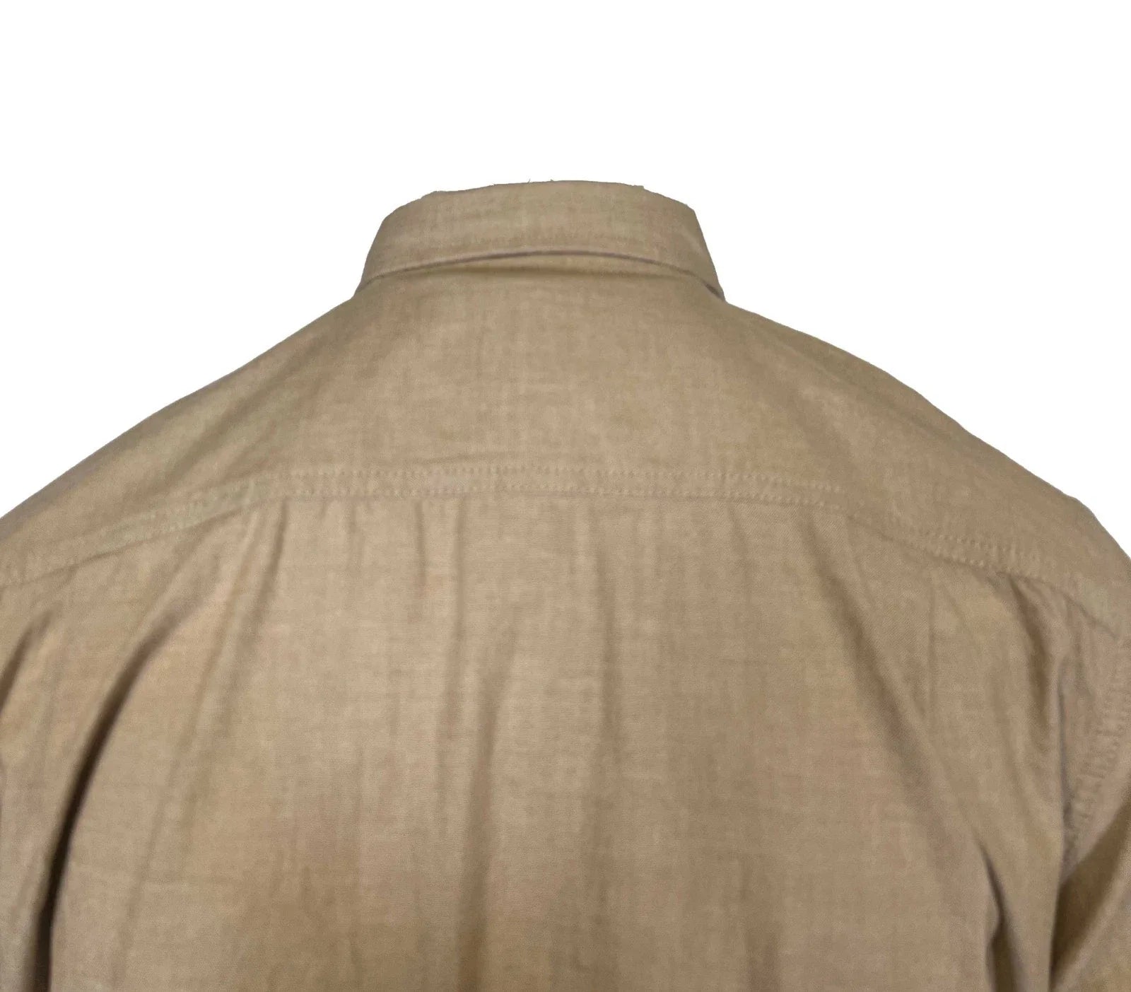 Carhartt Men's Dark Tan Chambray Shirt Loose Fit Medium Weight S/S (353)