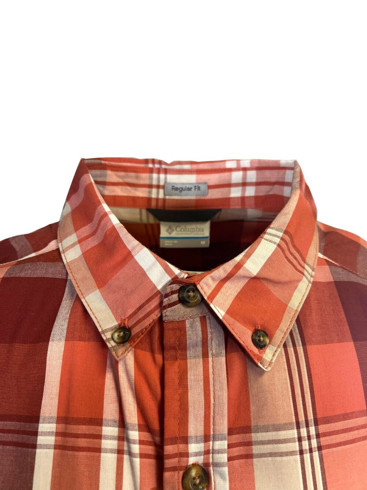 Columbia Men's Tuscan Multi Plaid Rapid Rivers II Short Sleeve Shirt (850)
