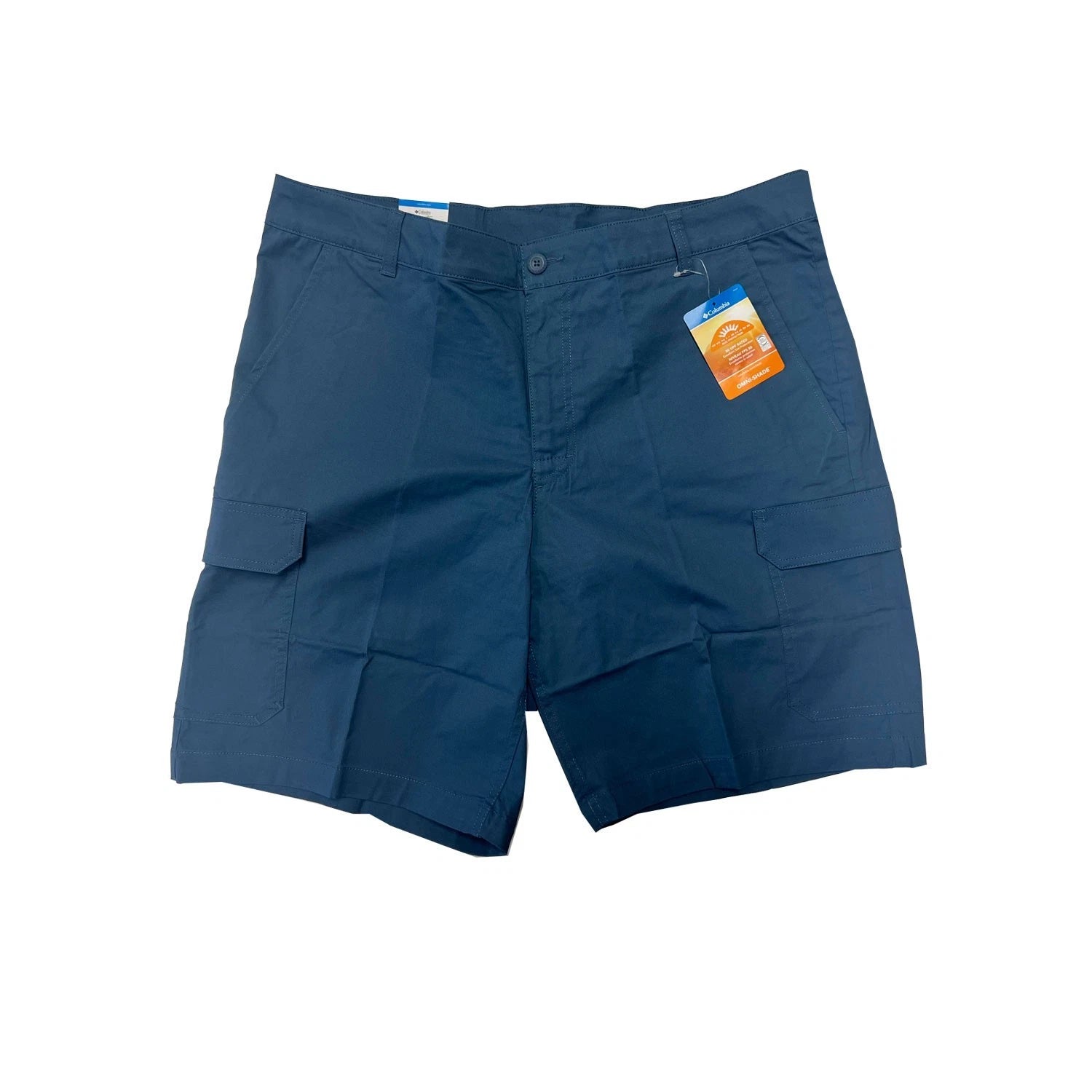 Columbia Men's Navy Short Cargo Rapid Rivers Omni-Shade UPF 10" Inseam (346)