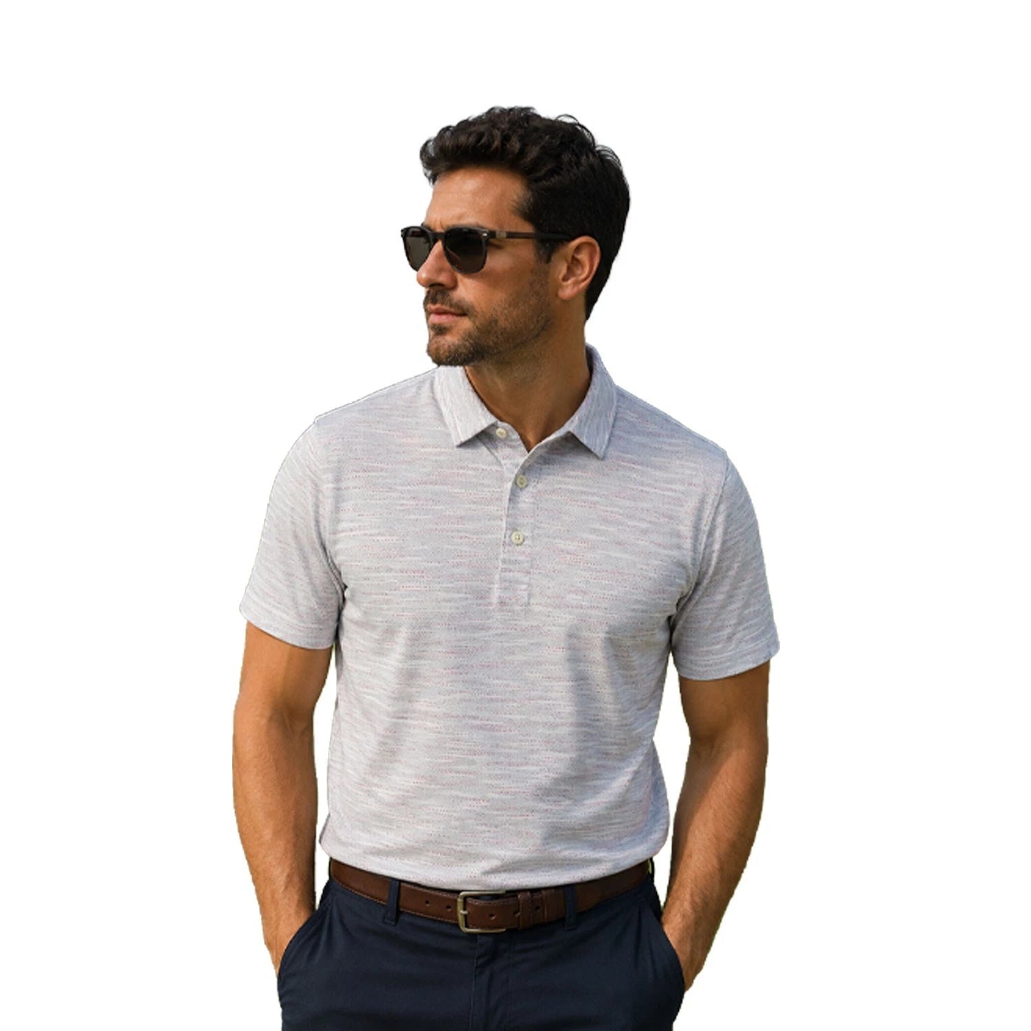Tommy Bahama Men's Festival T-Shirt Ocean Sails Knit Polo 3 Buttons S/S (S63)