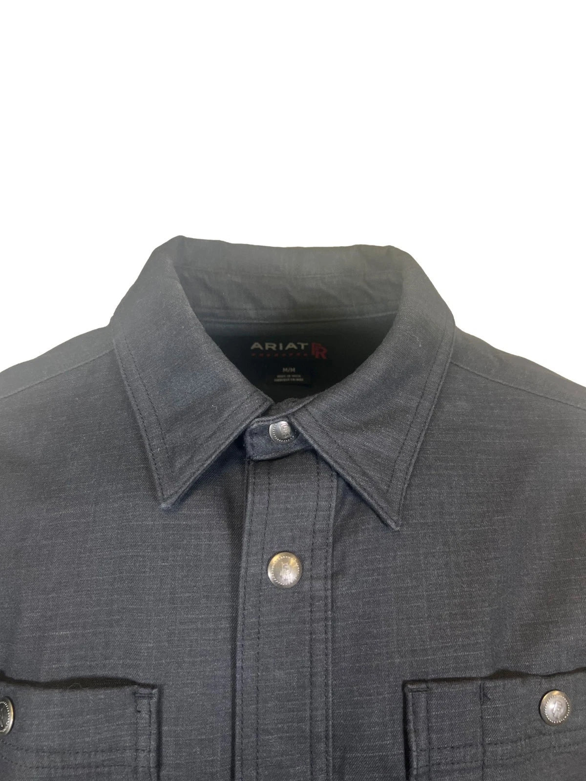 Ariat FR Men's Black Shirt Ripstop Softshell Flame Resistant Long Sleeve (S55)