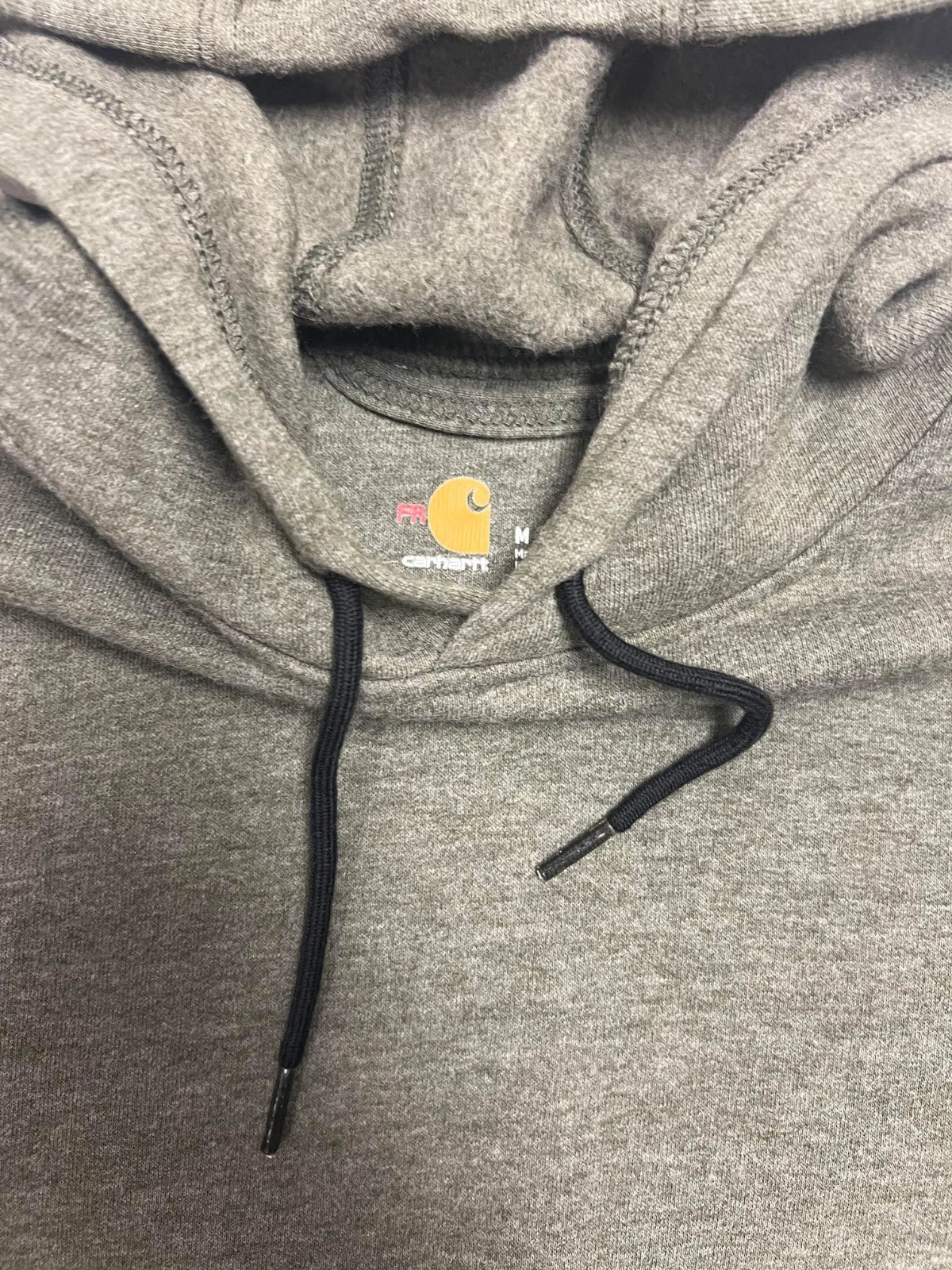 Carhartt FR Men's Moss Green Sweatshirt Midweight Hooded Pullover (S55)