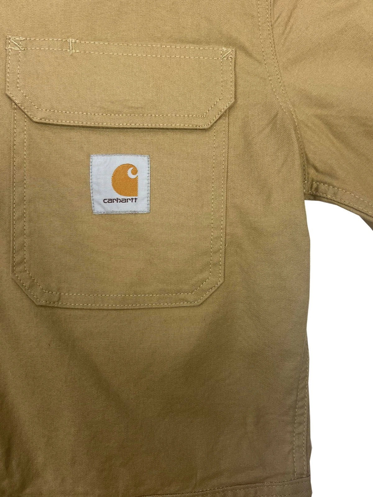 Carhartt Men's Khaki Coveralls Rugged Flex Stretch Technology Canvas (S04)
