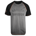 HD Branded Men's T-Shirt Grey Colorblocked Performance Staple (S61)
