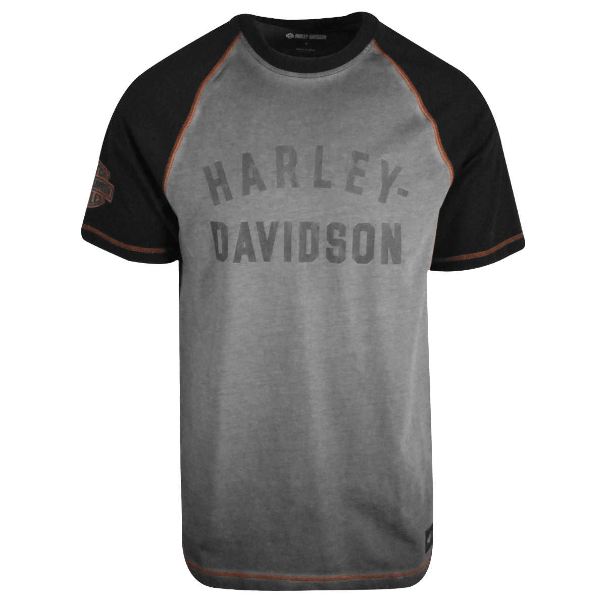 HD Branded Men's T-Shirt Grey Colorblocked Performance Staple (S61)