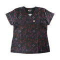 Carhartt Women's Scrub Force Pocket Logo Rugged Flex Cross-Flex V-Neck Print Top