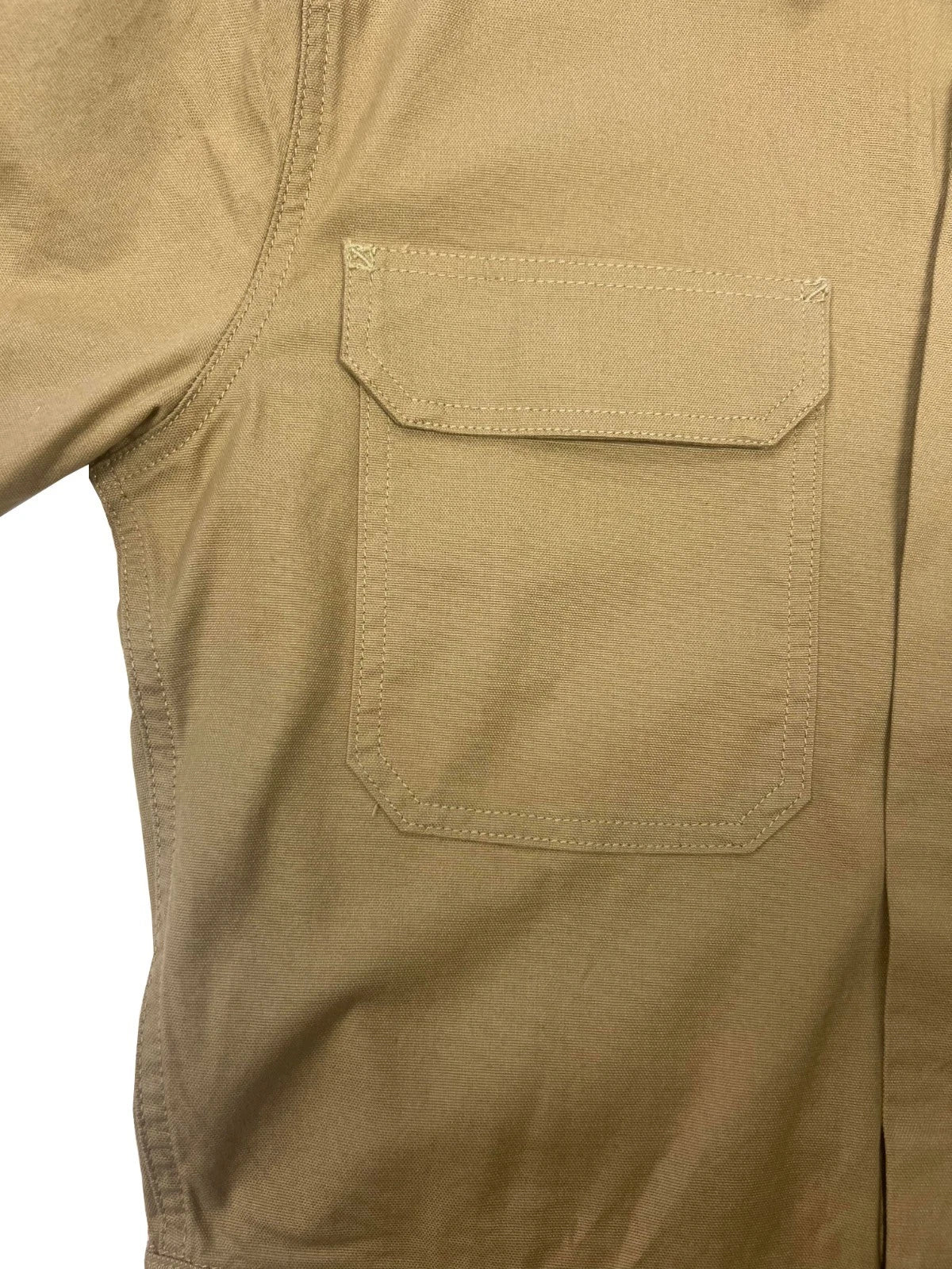 Carhartt Men's Khaki Coveralls Rugged Flex Stretch Technology Canvas (S04)